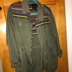 Tribal print light jacket